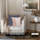 Thumbnail: Blush Pink Macram� Fringe Square Cushion Cover for Living Room 16x16 Inches