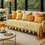 Миниатюра: Multicolor 3 Seater Sofa Cover With Tassels|3 Seater Sofa Seat Tassel Sofa Throw