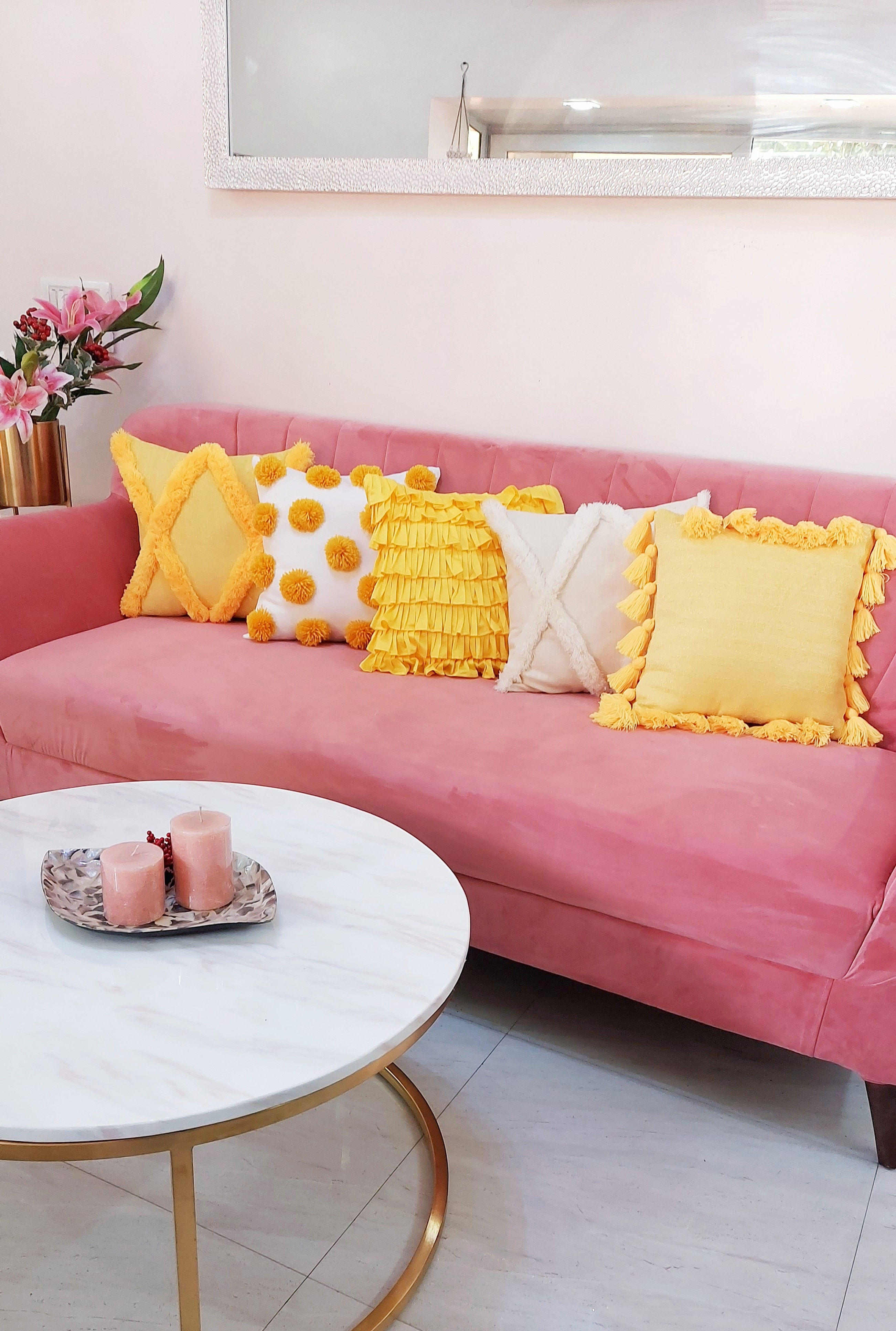 Criss Cross Cushion Cover