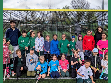 Hockeyfrösche beim Training