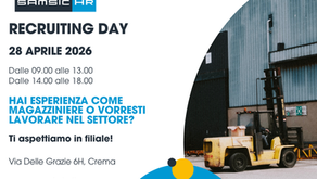 Recruiting day per magazzinieri - Crema, 28 aprile