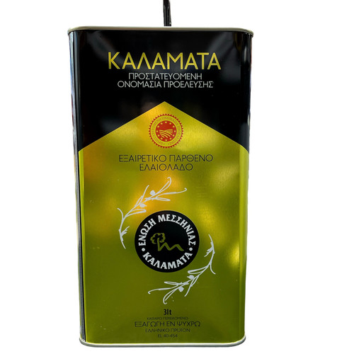 Kalamata Messinias Extra Virgin Olive Oil 3L Demos Continental