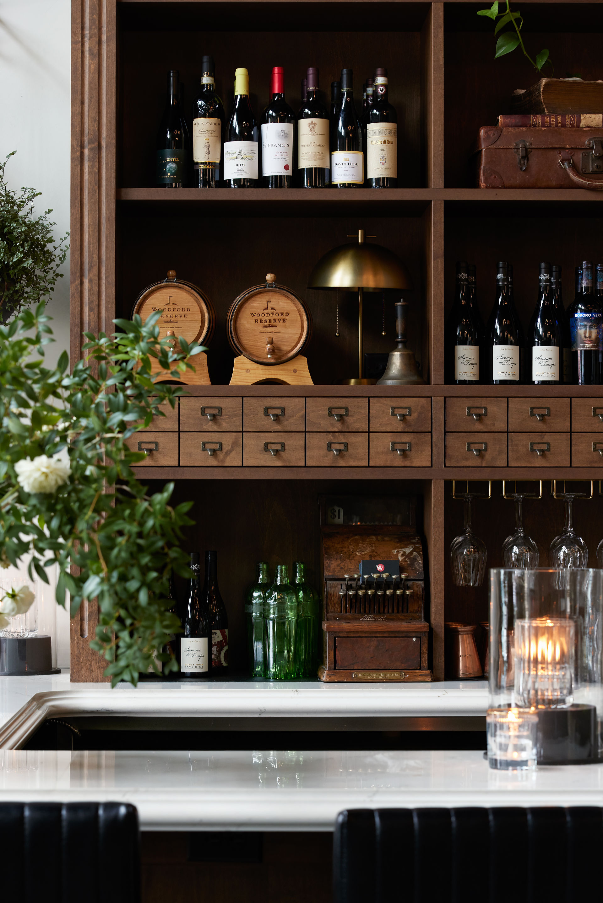 apothecary shelving