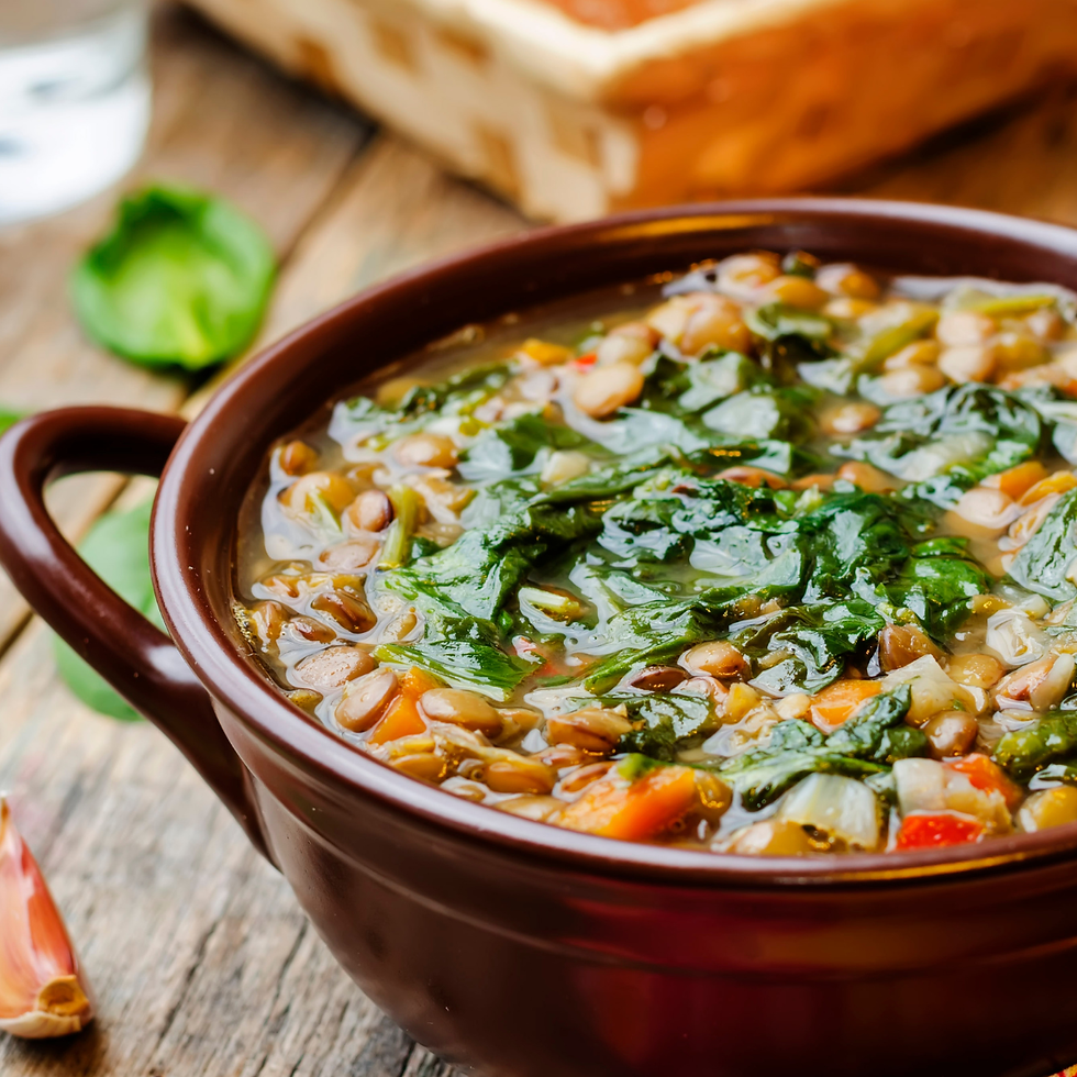 Lentil Stew with Greens