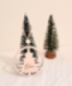 Thumbnail: Gegraveerde kerstbal - kerstboom