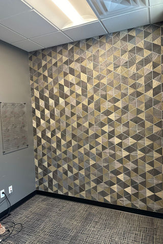 Metallic wallpaper installation