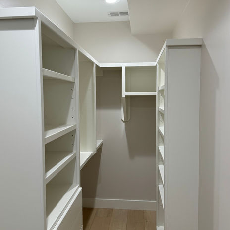 cabinet painting in master bedroom closet