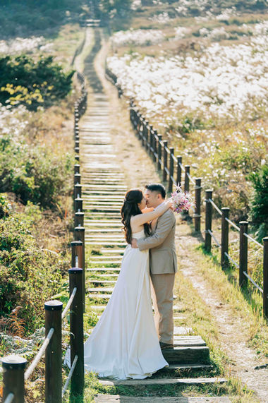 山間天梯濟州婚紗照 濟州婚紗攝影 One Plus One Wedding