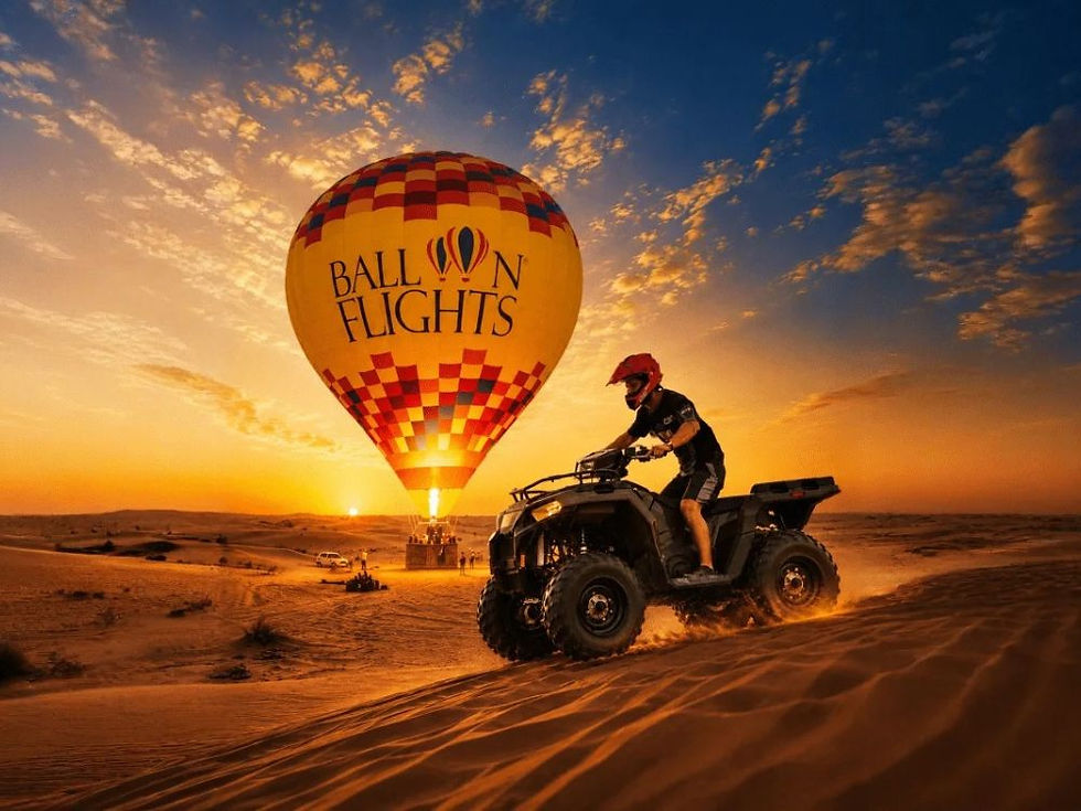 Hot Air Balloon Ride With Quad Bike Adventure Gift Voucher - Ithara.ae