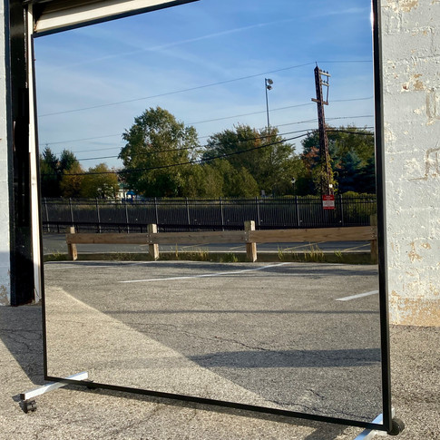 LiteMirror wood frame portable mirror