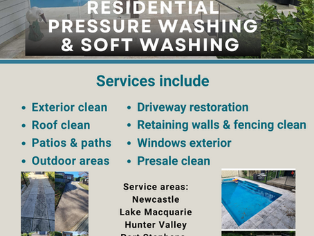 Residential Pressure Washing and Soft Washing