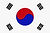 The flag of South Korea