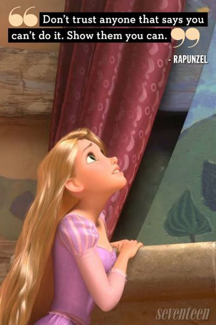 animated characters - Don’t stay inside your comfort zone - Tangled