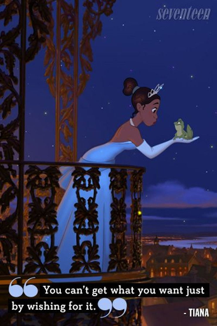 animated characters - Stop wishing, start doing - The Princess and the Frog