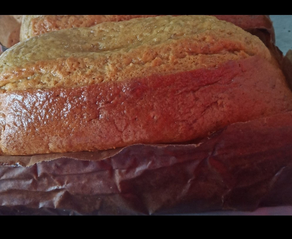 Big Healthy Banana Loaf Bread in a brown bag