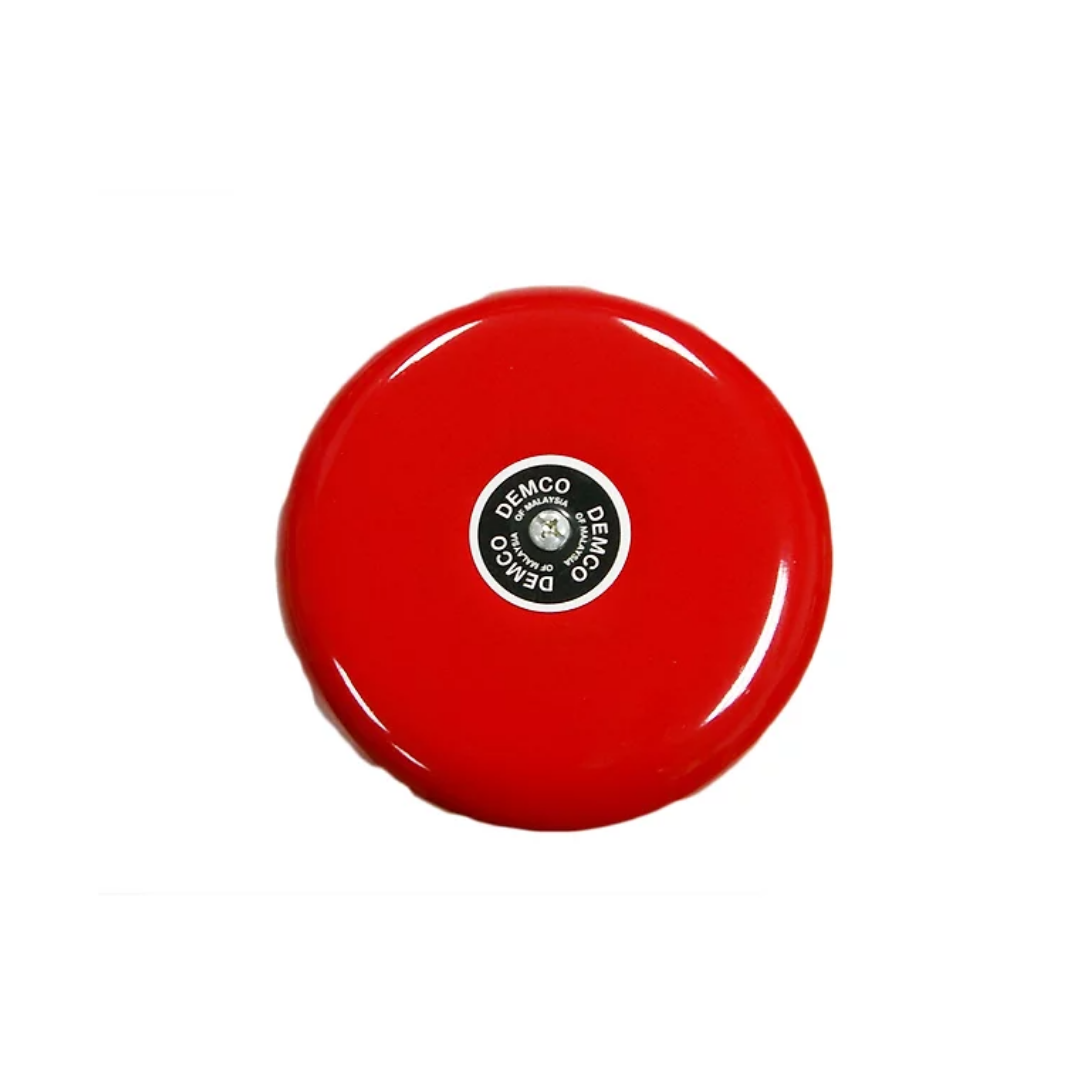 D-132R Demco Motorised Alarm Bell 6" 24V DC Polarity, Red