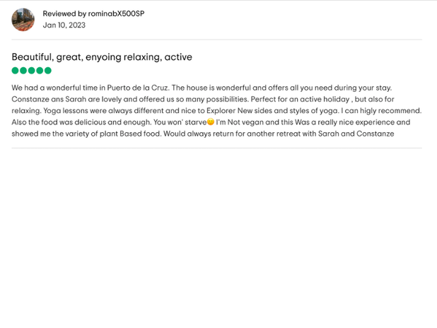 Wanderlust yoga retreat review
