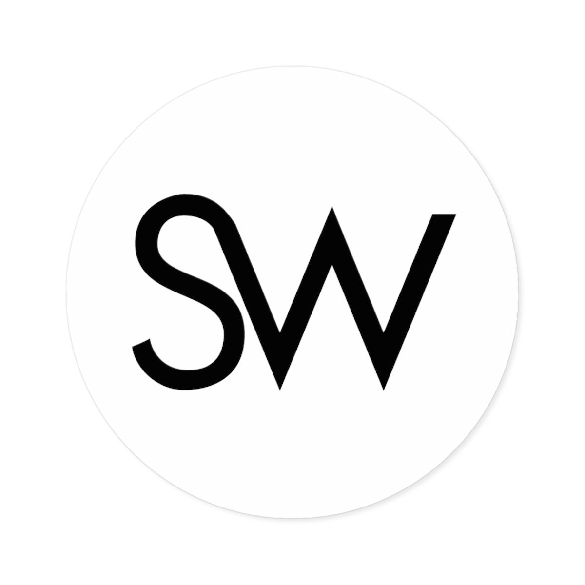 SW Monogram Sticker