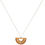 Thumbnail: Semi Circle Wooden Pendant Necklace