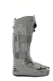 מגף ארוך לשברי קרסול גבס עם כריות מתנפחות