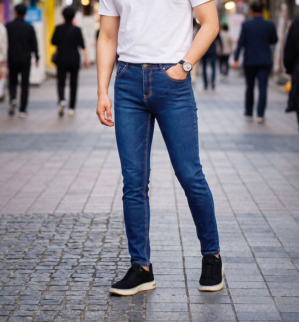 Thumbnail: Zoff Stretchable Skinny Denim Jeans (4 Colours)