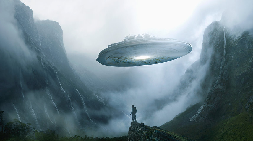 Spaceship Landing on Earth