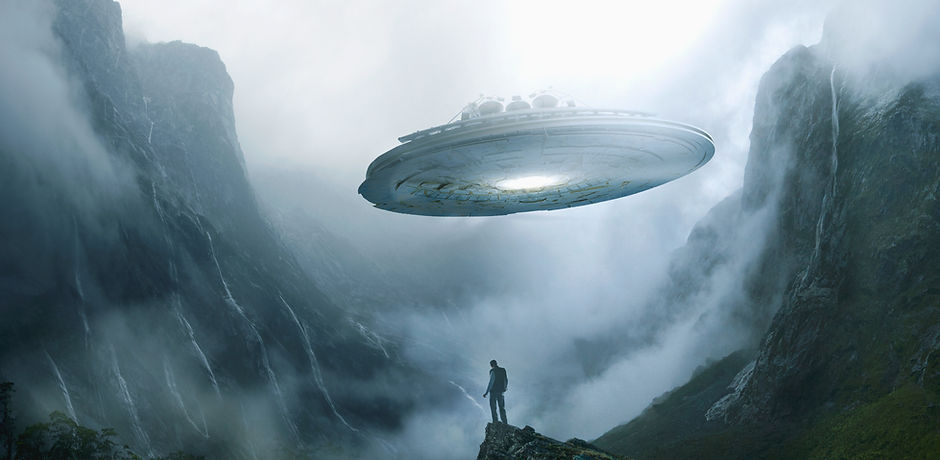 Spaceship Landing on Earth