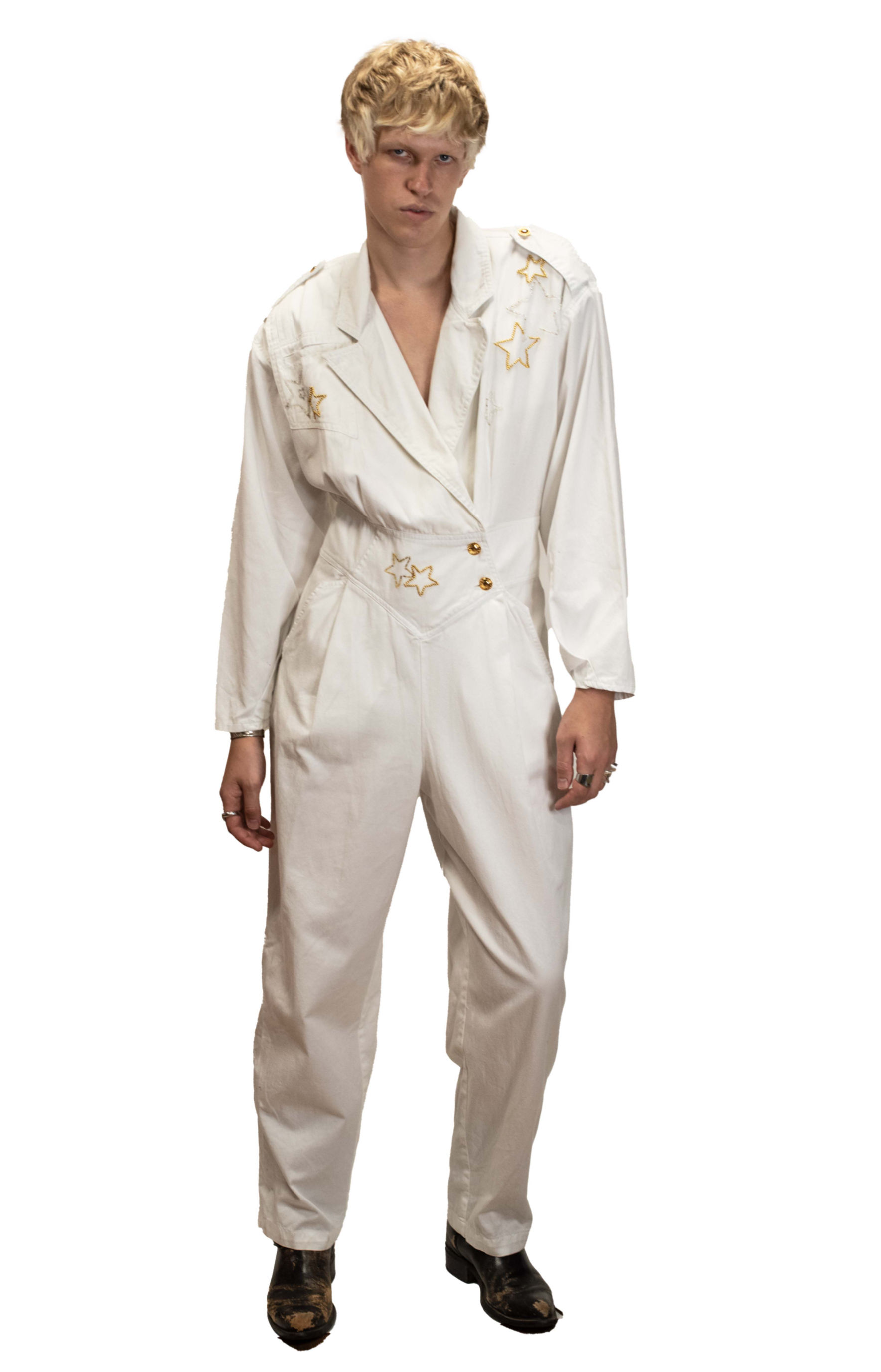 80's beaded jumpsuit