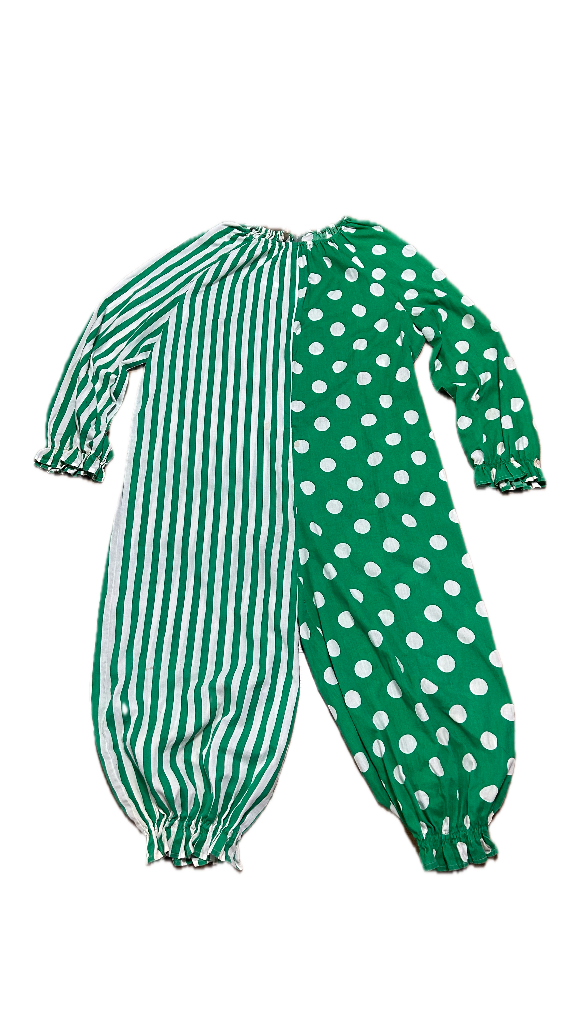 Handmade vintage 3 piece clown costume