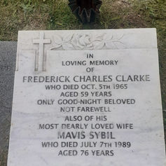 Clarke marble stone tablet