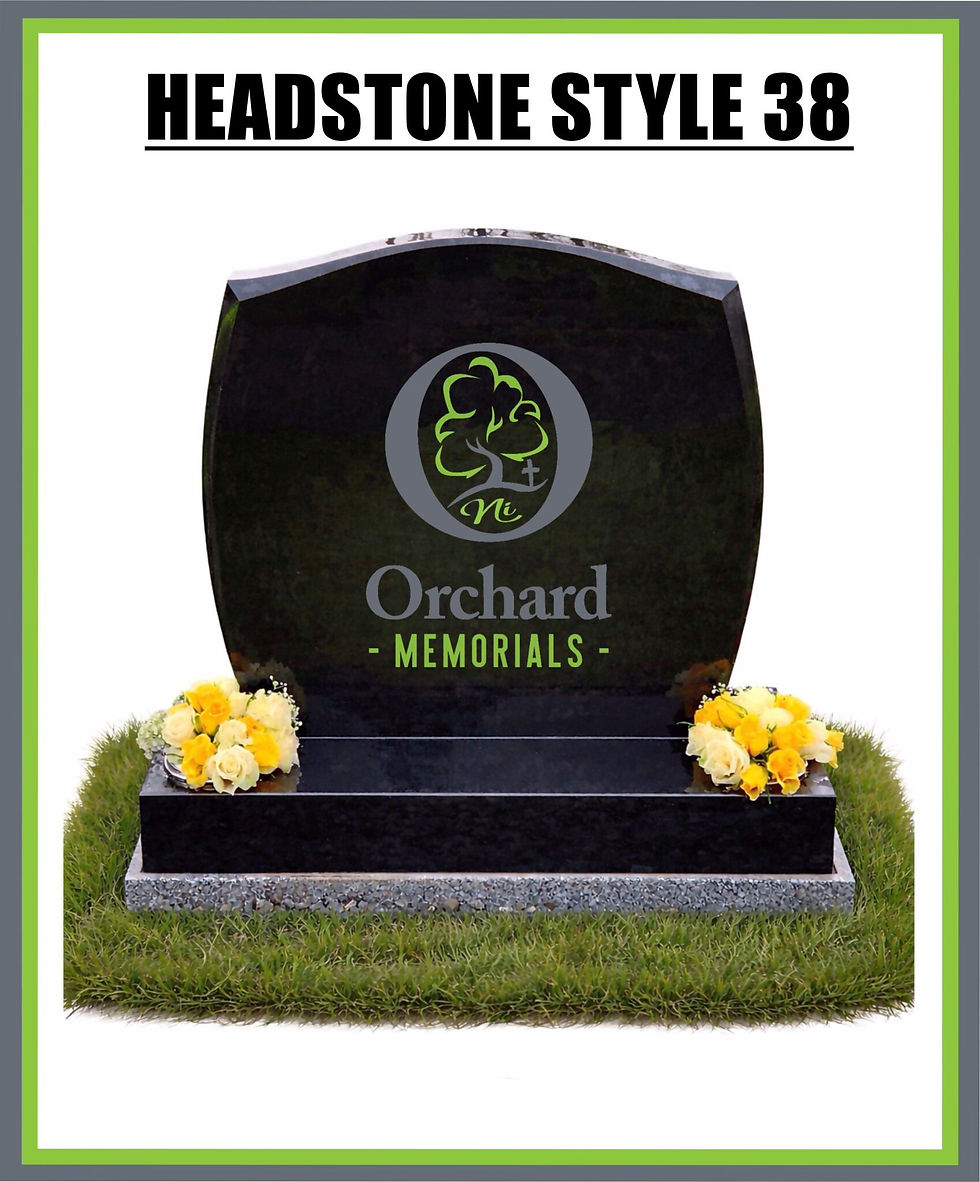 Traditional Headstone design rounded