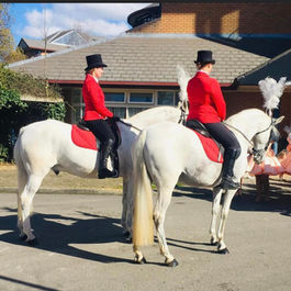 Footmen on horses