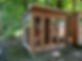 Timber potting shed with full length windows