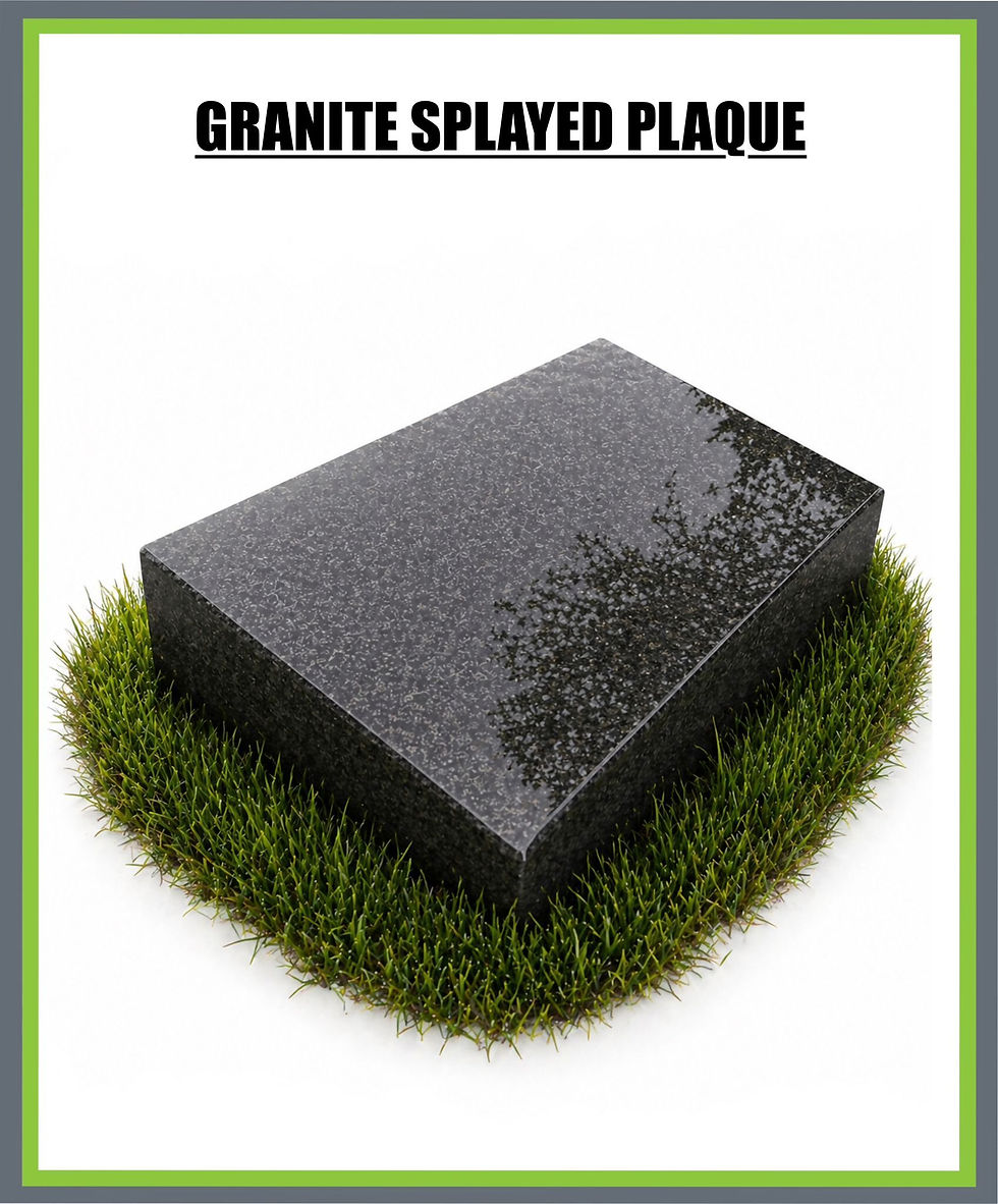 Granite Splayed Plaque