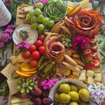 Food spread on a table