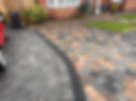 A brick driveway for a home in Grantham, UK.