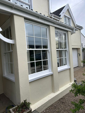 New sash windows