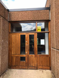 Wooden commercial doors