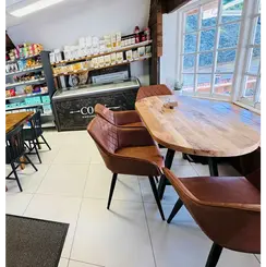 Sitting area table and chairs