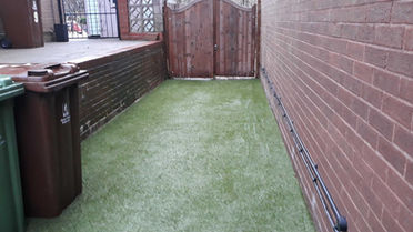 Cleared grass area