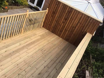 Heightened deck