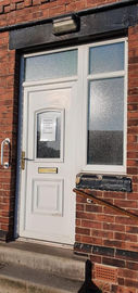 A white door