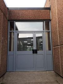 An image of a grey door