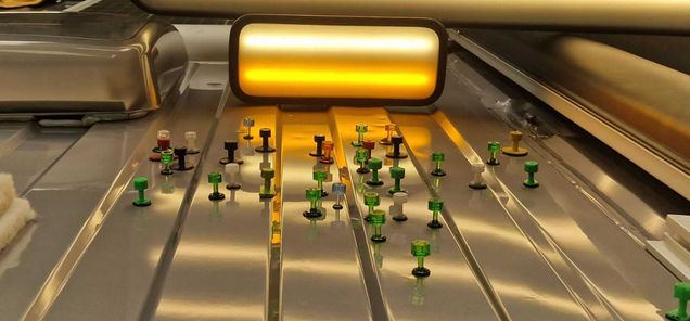 Lots of dents to be repaired after hail storm damage