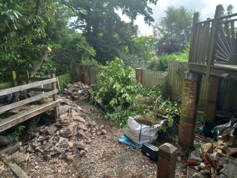 Before garden clearance 