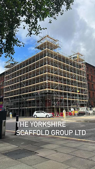 Large industrial scaffolding installation