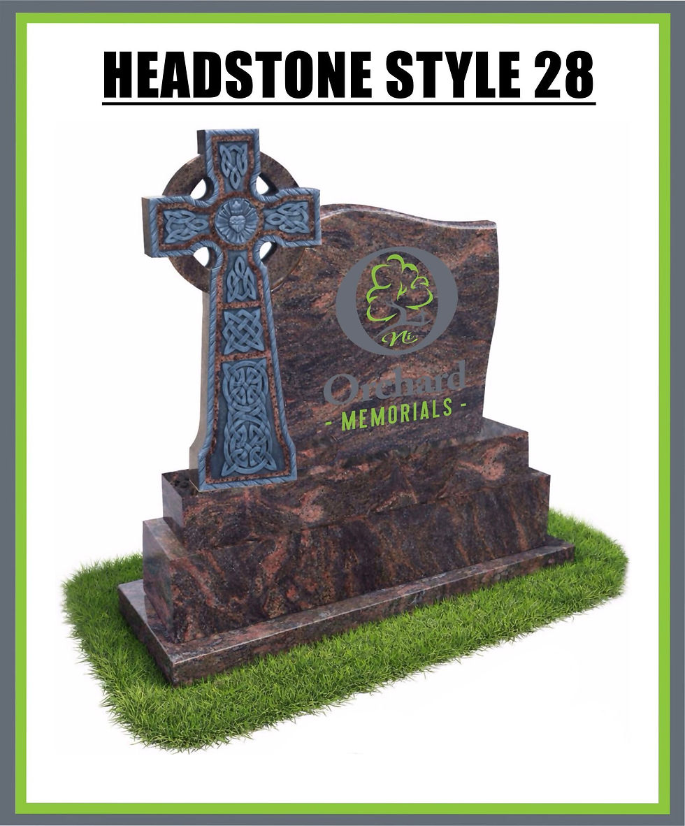 Celtic Headstone Design curve