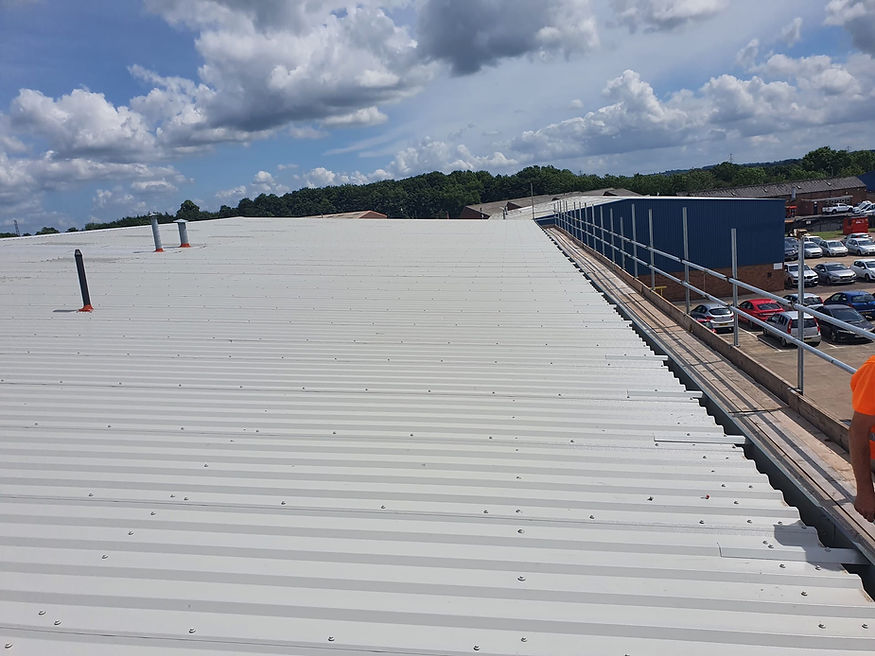 Commercial roofing job