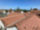 View from the rooftops across several houses