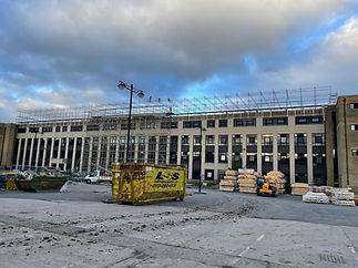 Temporary roof scaffold